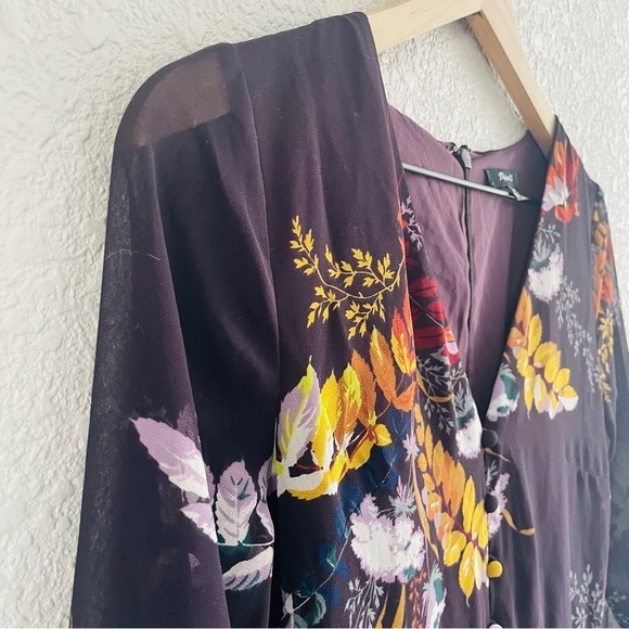 Madewell Lilyblossom Button-Front Dress in Blooming Oasis - Picture 9 of 16